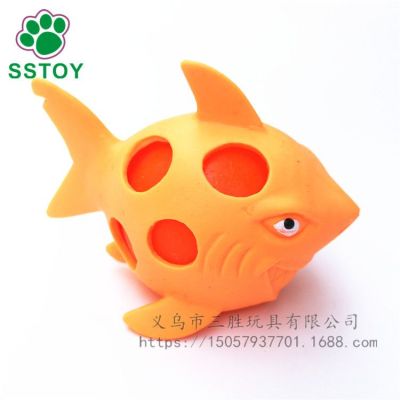 New color changing pectin shark grape ball strange creative water ball vent ball pressure toys wholesale