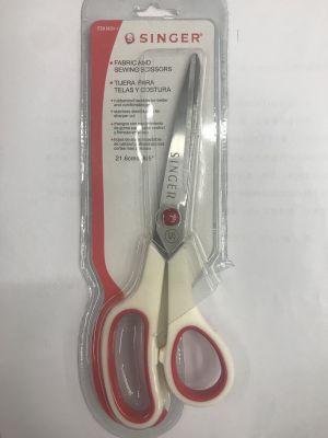 Rubber shears with white handle
