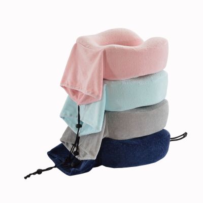 Portable neck pillow comfortable memory cotton pillow can receive travel pillow customized u-shaped neck pillow