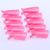10pcs/set Pink Manicure Cap Clip Tools Plastic Acrylic Nail Art Soak Off Clip Cap UV Gel Removal Nail Polish Wrap Tool