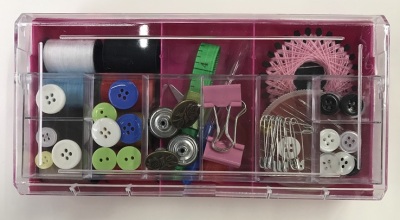 Multi-function needle and thread tool combination box