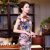 Women's wear short sleeved cheongsam short cheongsam for women of 2018 Chinese style elegant and fresh style of elegant