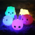 Tiktok Rabbit Lamp Same Style Colorful Silicone Color Changing Small Night Lamp Plug-in Bedside Creative Dream Nursing Energy-Saving Voice Control
