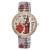 National style classic fashion hits the market with diamond printed spring band personality women's watch elastic watch