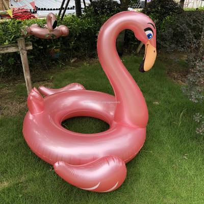 New thickening rose gold flamingo swim ring large 140cm adult swim ring