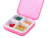 Creative Four-Grid Packing Plastic Small Medicine Box Portable Pill Box Tablet Dustproof Medicine Storage Box