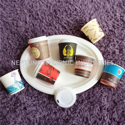 Foreign trade coffee cup 2.5oz to 22oz paper cup 100 only packaging manufacturers direct sale of disposable paper cup Foreign trade cup