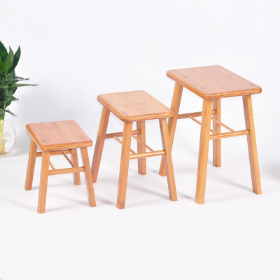 [factory direct selling] bamboo yi brand small square stool bamboo furniture products stool household appliance special sale wholesale