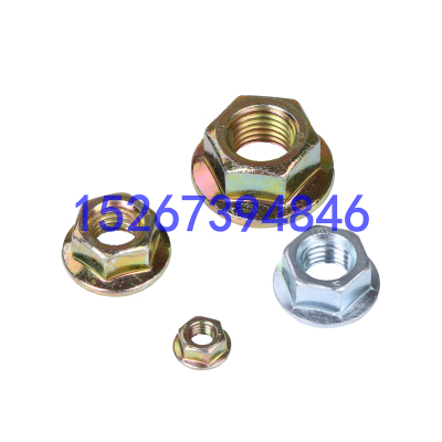 Manufacturer direct selling hexagon flange nut fasteners hexagonal nut spend teeth nut anti - slip anti - loose