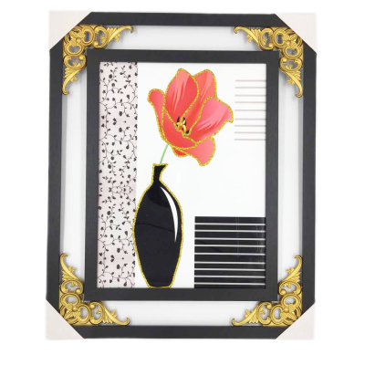 Decorative painting wooden corner  picture frame picture frame picture frame 30*40-1 large gold silk decorative painting