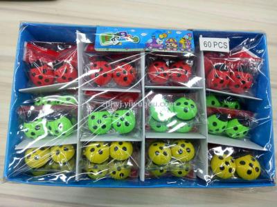 Cute Ladybug simulation insect series eraser wholesale prize for students