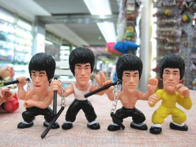 Authentic Bruce lee key ring pendant imitation cartoon Bruce lee accessories kung fu Bruce lee special wholesale