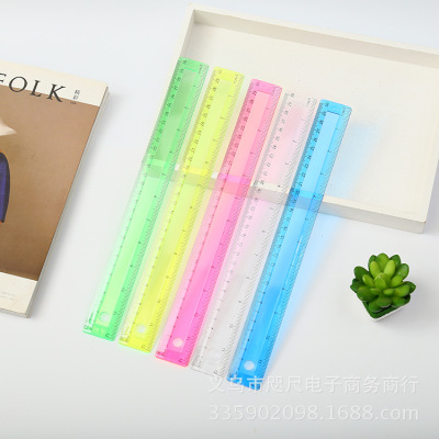 Creative candy color ruler 30cm plastic advertising ruler manufacturers direct selling