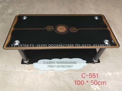 Factory direct sale household glass tea table design is very many