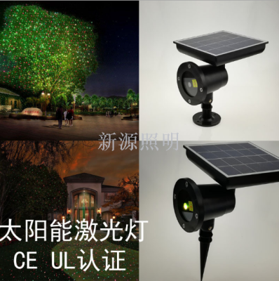 Outdoor Waterproof Lawn Lamp LED Solar Red and Green Laser Laser Light Stage Lights Christmas Courtyard Landscape Lamp