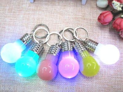 Mini light bulb key ring pendant wholesale energy-saving lamp key ring electric light bulb key ring handicraft factory c