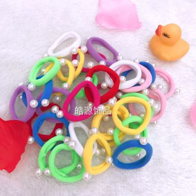 Baby seamless nailing beads hair loop lovely color does not hurt hair