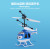 New smart sensor aircraft suspended children's toy seven-color luminous helicopter sensor aircraft