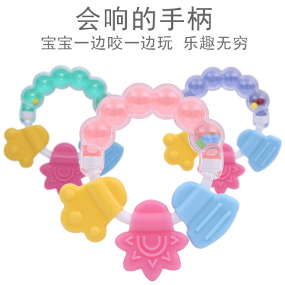 Ringing Baby Teether Molar Rod Baby Rattle Silicone Teether Teether Wholesale Rattle Teether Teether Factory Direct Sales