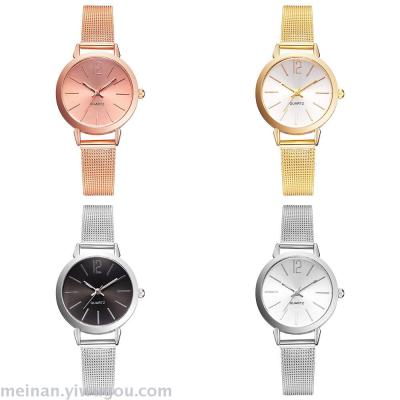 New style selling ultra-thin mesh belt ladies quartz watch