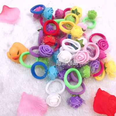 Baby hair rope hair circle seamless small rose lovely hair