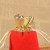 12 * 15cm Gold Mouth Golden Edge Red Ornament Earphone Buddha Beads Flannel Pouch Pocket Gift Packaging Bag