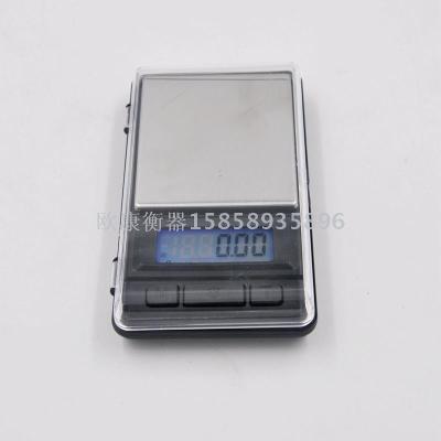 Miniature electronic balance scale electronic pocket weighing portable palm jewelry weighing mobile phone weighing 0.01g