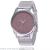 Foreign trade hot style fashion silver color frosted mesh with male and female students watch student watches