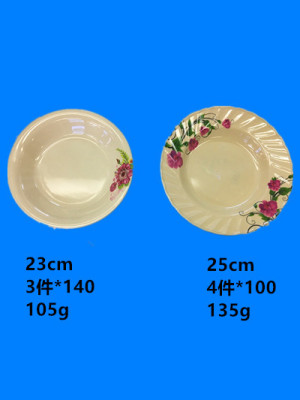 Rice yellow decal plate the real tableware running around the lake spread hot style