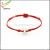 Red rope hand knitted natural Bracelet