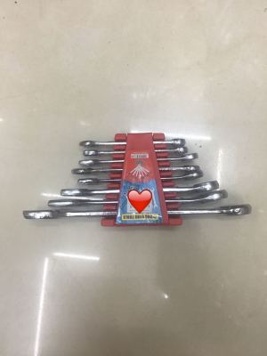 Double purpose wrench set spanner set spanner set spanner set spanner set auto repair machine repair meihua open spanner