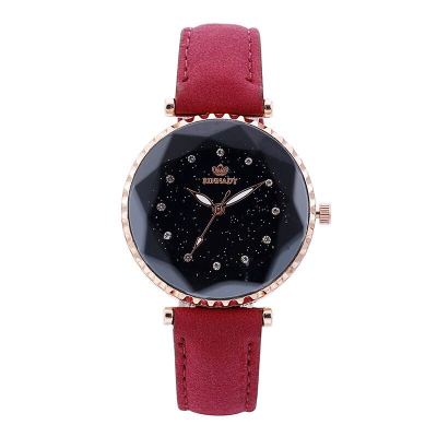 New style fashionable hot - selling diamond - shaped glass face set with diamond star frosted watch band ladies watch 