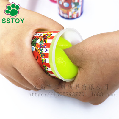 Venting sick toys will sound fart putty Slime putty boron squeezes toys sandal glue