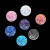 Multicolor Resin Beads 16mm 40pcs AB Colors Glue On Stones Flatback Round Rhinestones For Wedding Dress Bags Shoes 