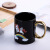 Ceramic Cup Mark Cup Creative Gift Unicorn Temperature Sensing Discoloration Cup Gold Handle