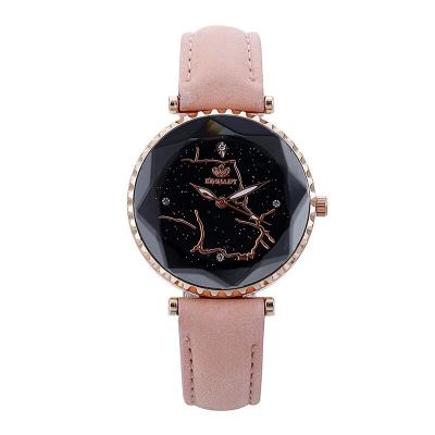 New fashionable hot - selling diamond glass face star frosted band female watch student watch 5