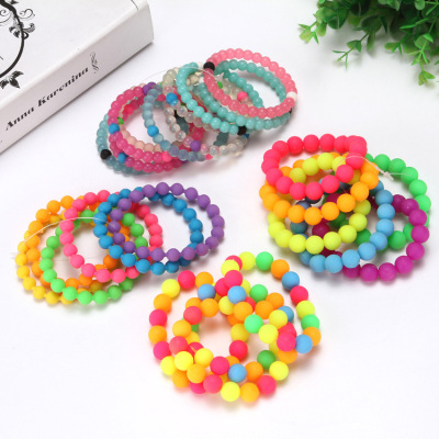 Manufacturer direct selling wholesale new style silicone beads bracelet fashion environmental protection silicone bracelet gifts wholesale