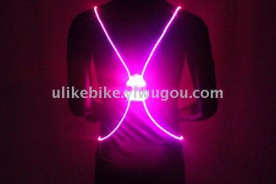 Luminous vest lamp LED flashing warning cycling vest lamp running at night cycling reflective vest