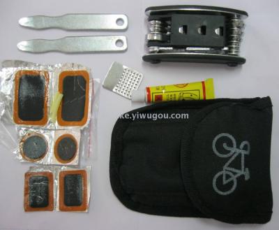 Bicycle repair multifunctional tyre repair kit combination tool kit