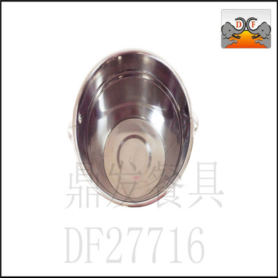 DF27716 tinted stainless steel kitchen and hotel tableware with double ring champagne bucket