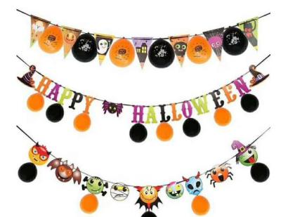 Pennant Halloween bar KTV scene Pulling flowers pull a pennant Pennant Pennant Pennant