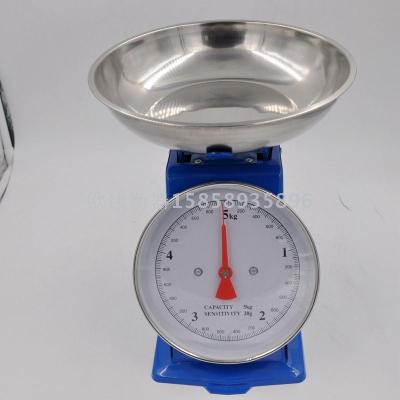 Old style dial scale 5kg dial mechanical scale 3kg pointer household kitchen counter scale