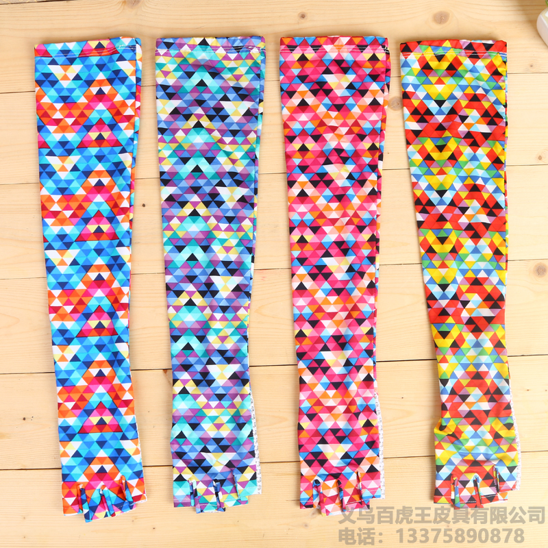 车骑士户外冰丝登山手套防晒夏季运动骑车开车透气亲肤长款袖..