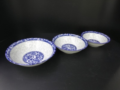 Daily ceramic bone porcelain plate cutlery 7 \"8\" 9 \"dinner plate blue flowers