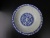 Daily ceramic bone porcelain bowl tableware 10 inches lotus bowl blue flowers