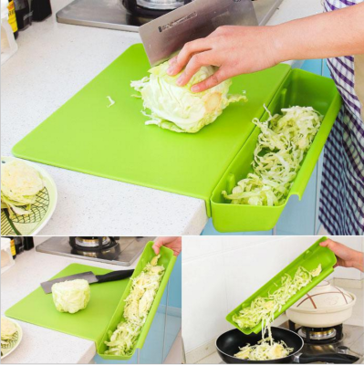 Two-in-One Cutting Board Storage with Vegetable Trough Cutting Board Cutting Board Plastic Cutting Board Cutting Board