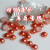 Half-price sales of 6mm orange semi-round plastic imitation pearl hair accessories manufacturers direct supply