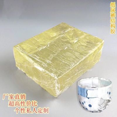 Hot-melt adhesive block hot-melt pressure-sensitive rubber diaper structure environmentally friendly type of diapers