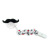 20 style pacifiers  baby's funny pacifier, mustache, teeth, red lips and silicone pacifiers