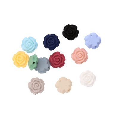 Factory wholesale DIY accessories accessories candy rose flowers multicolor hair patch materials wholesale